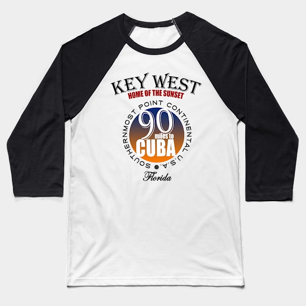 Key West Baseball T-Shirt by dejava